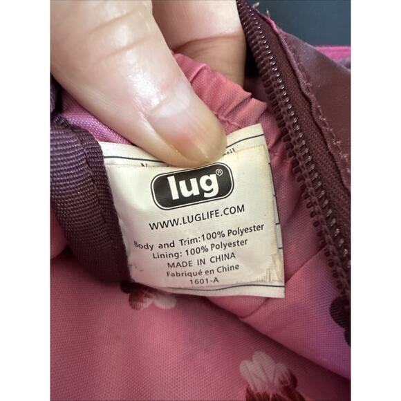 Pink Magenta Lug SWITCH Mini‎ Crossbody Belt Bag Wristlet 6x9 Nylon Tie Dye - Picture 12 of 16